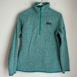 Patagonia Women's Better Sweater 1/4-Zip Fleece jacket medium weight coat EUC!